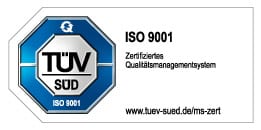 TÜV Süd zertifiziertes Qualitätsmanagement